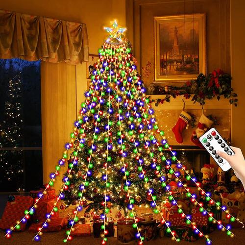 Guirlande Lumineuse avec Télécommande - Décorations de Noël de Noël -  Guirlande de