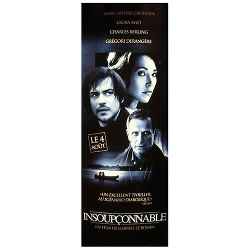 Insoupçonnable - Véritable Affiche De Cinéma Pliée - Format 60x160 Cm - De Gabriel Le Bomin Avec Marc-André Grondin, Laura Smet, Charles Berling, Grégori Derangère - 2010