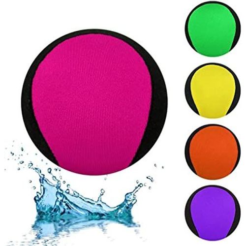 4 Pcs Balle Rebondissante D'eau De Pour La Piscine Et La Mer Jeu De Sports Aquatiques D'amusement Pour Adolescents Adultes La Famille Et Les Amis(Rouge+ Jaune+Vert+Pourpre)