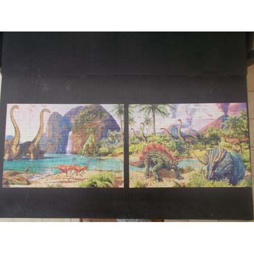 Puzzle Éducatif Dinosaure Panoramique 2 En 1