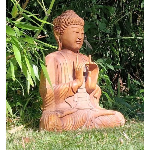 Bouddha en bois 50 cm Provenance BALI