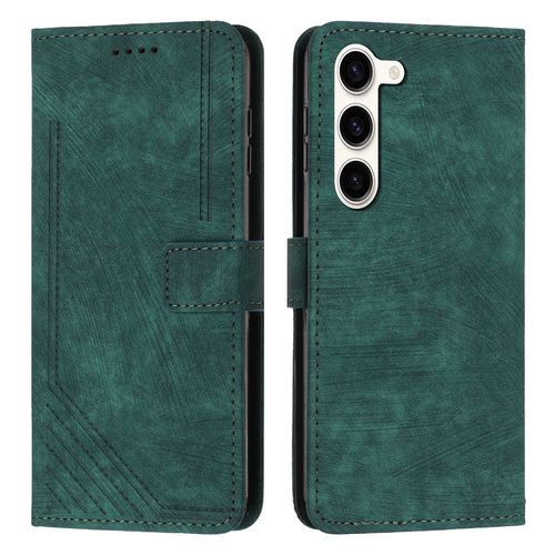 Coque Pour Samsung Galaxy S23 Plus,Etui De Samsung Galaxy S23+ Premium En Cuir Pochette Protection,Étui Pour Samsung Galaxy S23 Plus Portefeuille Rabat Clapet Case,Vert