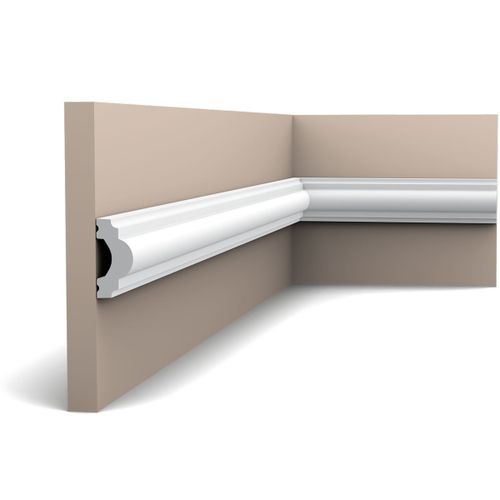 Pack 4 mètres PX120 Cimaise murale Orac x Cimaises-et-plus - 4x2x200cm (h x p x L) - moulure décorative polymère