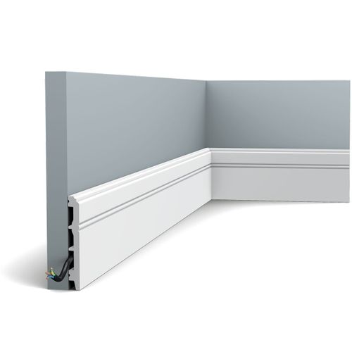 Pack de 4 mètres SX105 Plinthe Orac x Cimaises-et-plus - 11x1,3x200cm (h x p x L) - plinthe décorative polymère