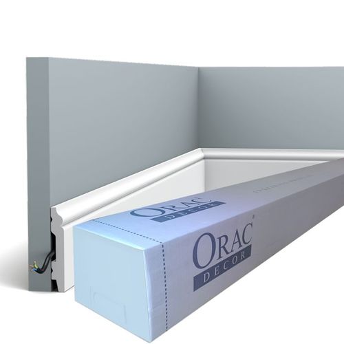 Carton complet de 32m Plinthe SX165 Orac Decor - 7x1x200cm (h x p x L) - plinthe décorative polymère