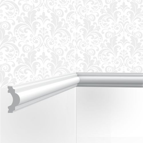 Cimaise / Moulure Cimaises et Plus M04 - 4x2x200cm (h x p x L) - moulure décorative polyuréthane