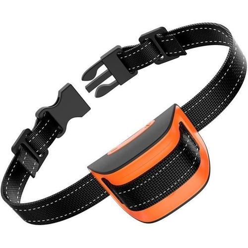 Collier De Chien Qui Aboie Pour 2.5-25 Kg Petits Chiens Collier De Dressage Anti-Aboiement Intelligent Avec Puce ( Orange) Wow9358