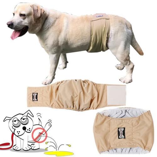 3 Couches Lavables De Chien Mâle Culotte Hygiéniques Anti-Pipi Souffrant D?Incontinence Protection Prévenir Harcèlement Xs:20-28cm