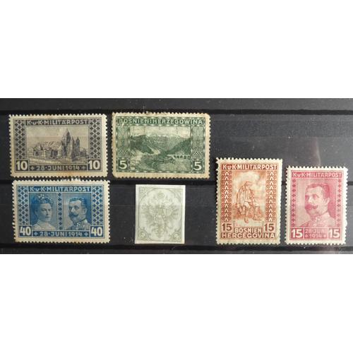 Lot De 6 Timbres Bosnie-Herzégovine