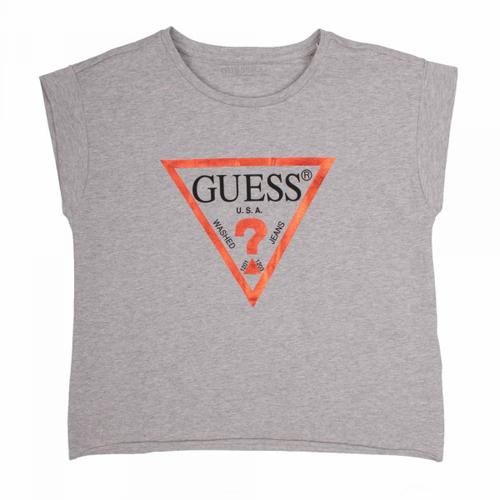 Tee Shirt Coupe Droite Col Rond Enfant Guess