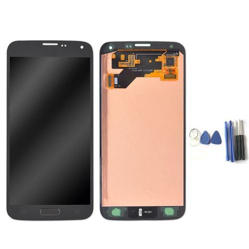Écran Lcd Tactile Complet Vitre Noir Pour Samsung Galaxy S5 Neo G903