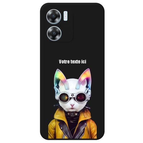 Coque Noir Oppo A57 4g Et A57s Chat Cyber Espion