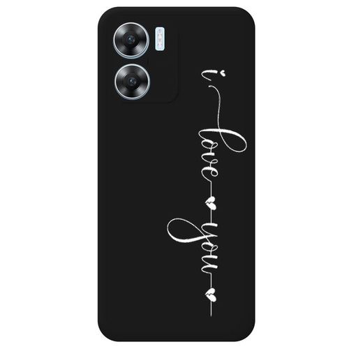 Coque Noir Oppo A57 4g Et A57s I Love You Je T'aime