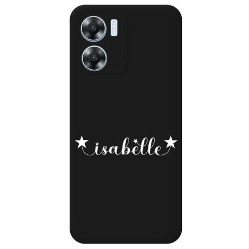 Coque Noir Oppo A57 4g Et A57s Avec Votre Prenom Police 14 Etoile