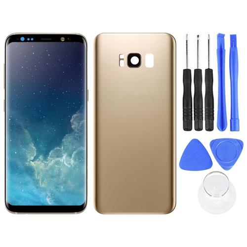 Écran D'affichage Lcd Anti-Scratch Téléphone Amoled Écran Tactile À Écran Lcd Avec Couvercle Arrière Pour Samsung Galaxy S8 G950 -G950f-Golden Avec Cadre