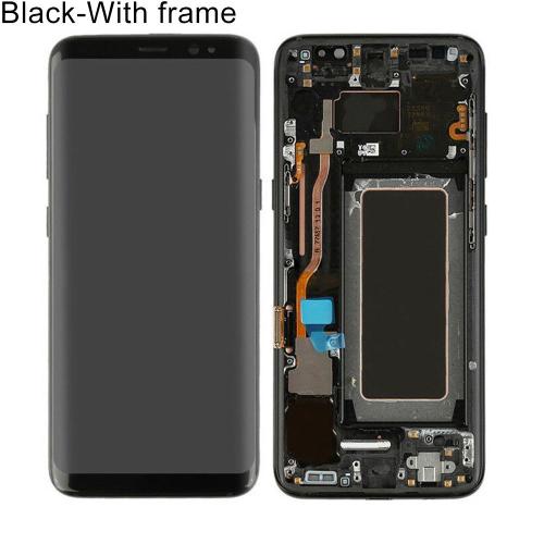 Numérisateur À Écran Tactile De Téléphone Lcd Pour Samsung Galaxy S8 G950 Avec / Sans Cadre Noir Avec Cadre