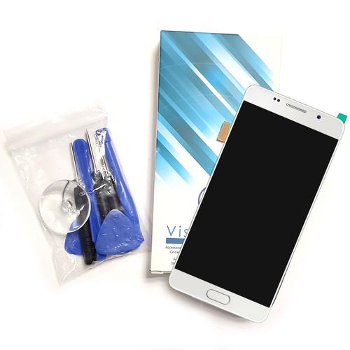Visiodirect® Ecran Complet Pour Samsung Galaxy S6 -G920f Téléphone Portable Blanc Vitre Tactile + Écran Lcd