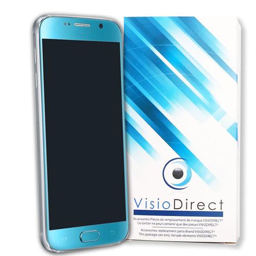 Visiodirect® Ecran Complet Pour Samsung Galaxy S6 -G920 Téléphone Portable Bleu Vitre Tactile + Écran Lcd