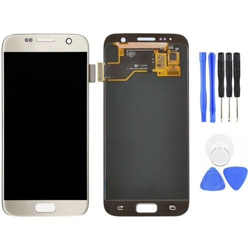 Numérisateur À Écran Tactile Lcd De Remplacement Pour Sam-Sung Galaxy S7 -G930 G930f-Golden