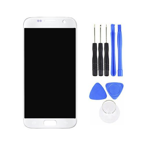 Ensemble De Numériseur À Écran Tactile Lcd De Remplacement Pour Samsung Galaxy S7 G930 G930f-White