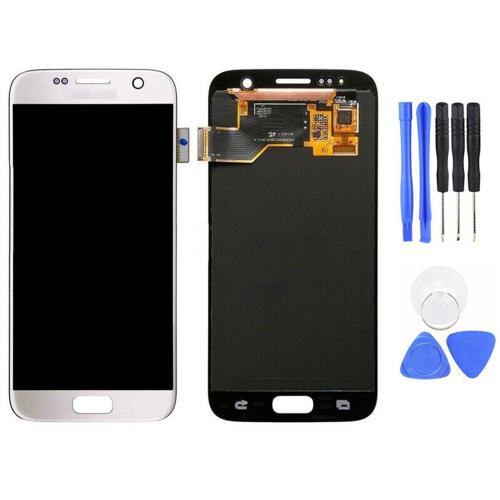 Digitizeur À Écran Tactile Lcd De Remplacement Pour Sam-Sung Galaxy S7 -G930 G930f-White