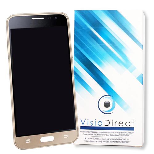 Visiodirect® Ecran Complet Pour Samsung Galaxy J3 2016 -J320f Or Vitre Tactile + Ecran Lcd