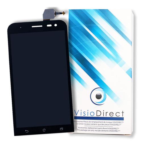 Visiodirect® Ecran Complet Pour Asus Zenfone 2 Ze551ml Z00adb 5.5"" Noir Téléphone Portable Vitre Tactile + Écran Lcd