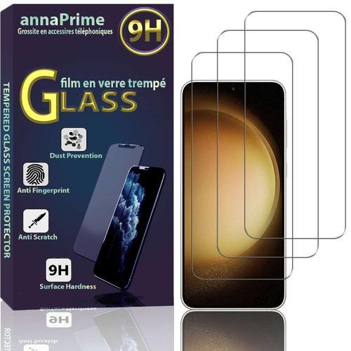 Lot / Pack De 3 Films Verre Trempé Pour Samsung Galaxy S23+ Plus 6.6" Protection D'écran