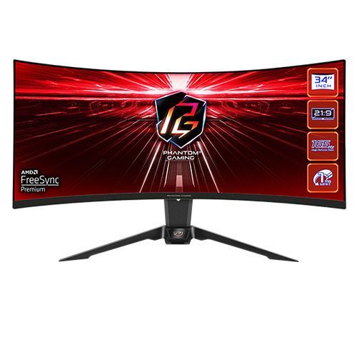 Asrock Phantom Gaming PG34WQ15R3A - Ecran 34" (86.4 Cm) incurvé 165 Hz WQHD