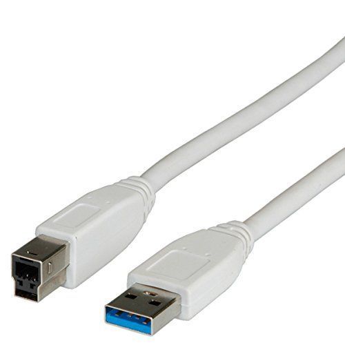 VALUE - Câble USB - USB type A (M) pour USB Type B (M) - USB 3.0 - 80 cm - moulé - blanc