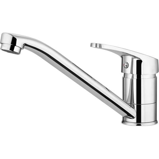 Mitigeur de cuisine, mitigeur d'eau potable, mitigeur de cuisine monocommande, mitigeur de cuisine pivotant à 360°, mitigeur d'évier avec robinet en c