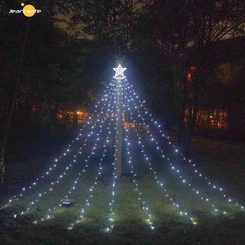 Laliled Guirlande Lumineuse Sapin de Noël Avec Etoile, 350 LEDs Guirlande  lumineuse Décoration de Noël 8 Modes Etanche IP65 pour Exterieur Interieur  Fenetre Mariage Soiree Sapin de Noël Decoration : : Luminaires