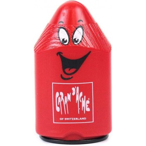 Taille-Crayon - 2 Trous - Avec Réservoir En Plastique - Rouge - Caran D'ache