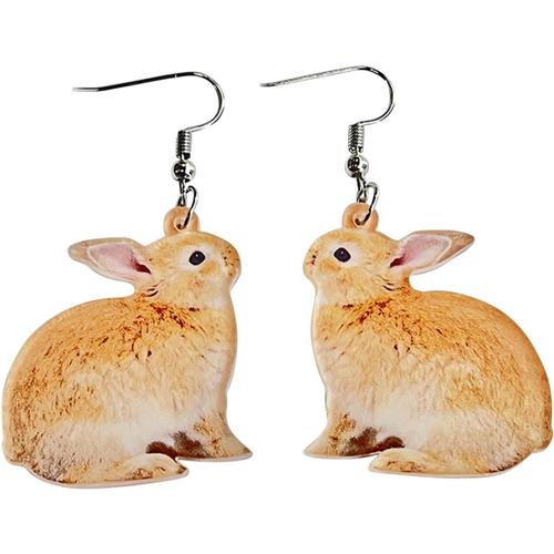 D'oreilles De Pâques Lapin Panier De Fleurs Mignon Impression Oeuf Poulet Printemps Fleur D'oreilles Fabrication Taille Bijoux (D, One Size)