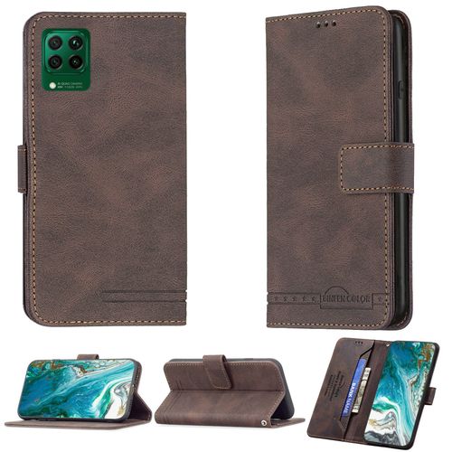 Coque Pour Huawei P40 Lite Coque Compatible Avec Huawei P40 Lite Coque Etui Housse Case Cover Bf09 Brown