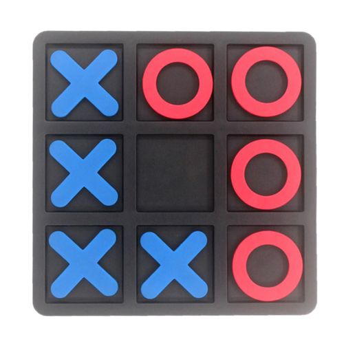 Tic Tac Toe Cognitive Learning Educational Toys Ox Chess Puzzle Board Game For Teens Kids Family Party?Noir?