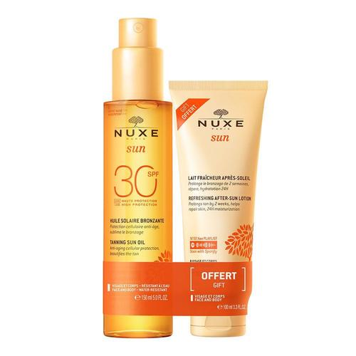 Nuxe Solaires Huile Spf30 150ml Et Après Soleil 100ml Offert 