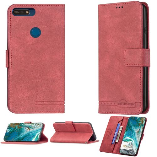 Coque Pour Huawei Y7 2018 Coque Compatible Avec Huawei Y7 2018 Coque Etui Housse Case Cover Bf09 Red