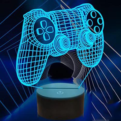 Lampe de nuit 3D avec logo Playstation pour enfants, décor d