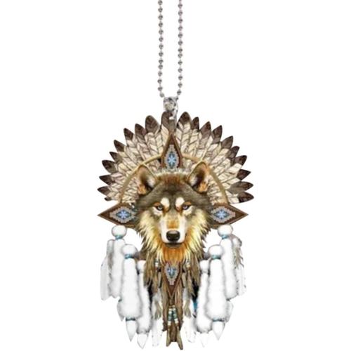 Pendentif De Voiture De Loup De Liste De Décoration Animale Acrylique De 8 Cm De Hauteur Salle Manger Industrielle