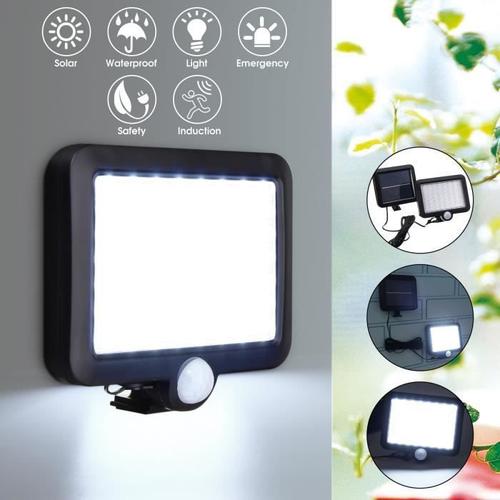 Neufu 56 Led Lampe Solaire Applique Mur Détecteur Mouvement Extérieur Jardin