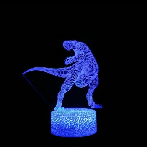 Dinosaures 3d Led Lampe Lumineux Bureau Optique Lumière Nuit Avec 7 Couleurs_Tom1458