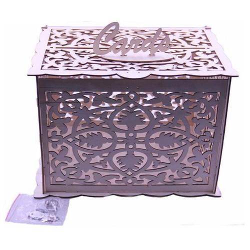 diy wedding card box with lock rustic wood card box gift card holder card box perfect for weddings birthdays