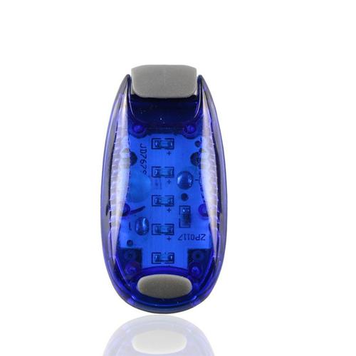 Lumiere de securite LED a Clip etanche, 3 Modes d'eclairage,  bleu/rouge/vert, stroboscope de nuit clignotant, lampe de course a pied et  de cyclisme, 1 piece
