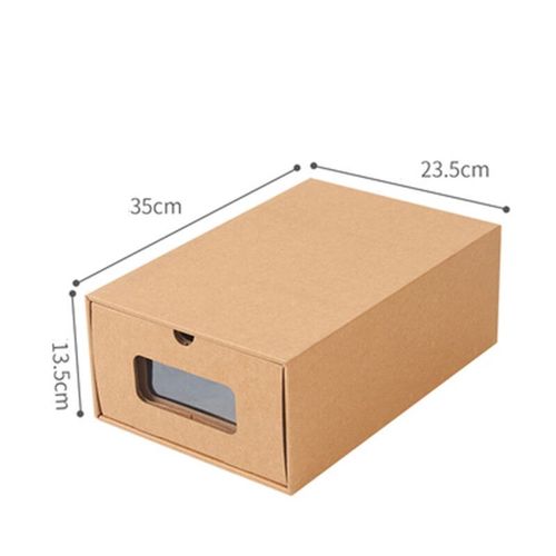 Boîte À Chaussures, 5 Pièces Boîte À Chaussures En Carton Empilable, Boîte Pliable, Tiroir Visible, Grand Format Pour Le Rangement Des Chaussures De La Famille.