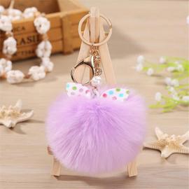 Porte Clef Femme Porte Cle Voiture Porte Clé Pompon Bracelet Keychain Beau Porte  Cles Fille 