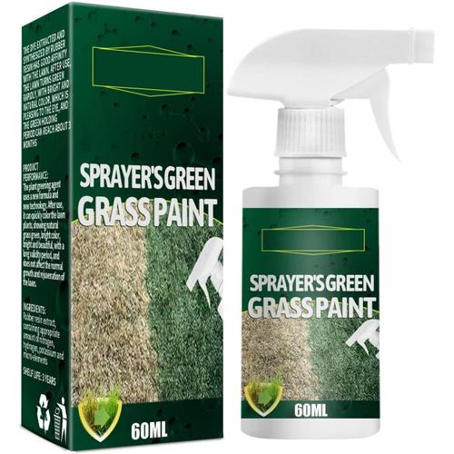 2 Pcs Colorant Vert Pour Gazon Et Gazon,Colorant Pour Herbe Verte Et Gazon,Sprays De Peinture Pour Pelouses,Gazon Et Gazon Pulvérisateur De Peinture,Colorant Liquide Vert Rapide Pour Pelouse