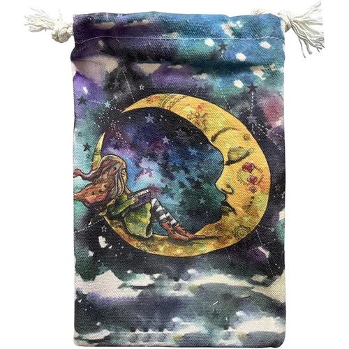 Sac De Cartes De Tarot # Sac De Jeu De Tarot Mystery Girl,Sac De Tarot À Cordon De Jeu De Société Pour Les Amateurs De Tarot, Pochette Pour Sac Porte-Cartes De Tarot