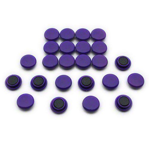 Magnet Expert Lot de 24 petits aimants pour tableaux et réfrigérateurs Violet 20 x 7,5 mm