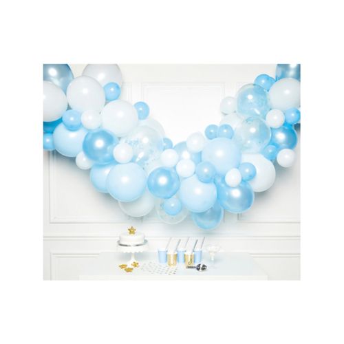 Kit Arche De 70 Ballons En Latex Bleus